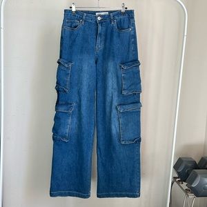 Double Cargo Denim Jeans